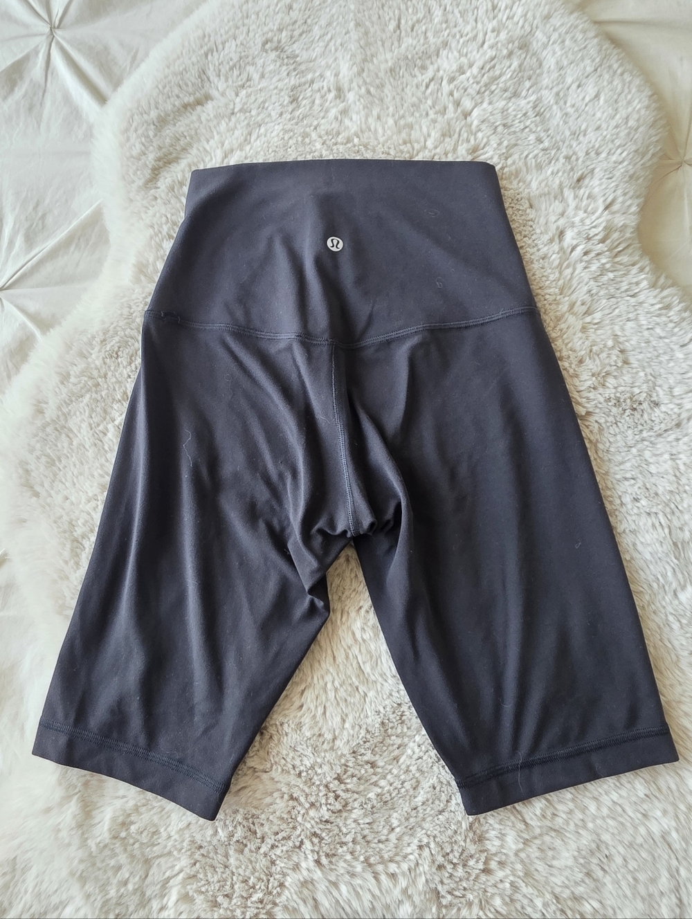 Lululemon Align high-rise biker shorts.